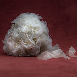 Bouquet de novia blanco clasico