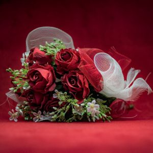 bouquet de novia rojo